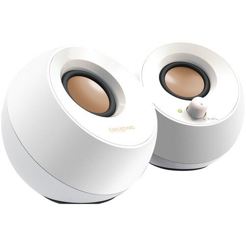 Creative Labs Creative Pebble Modern 2.0 USB Desktop Speakers - White