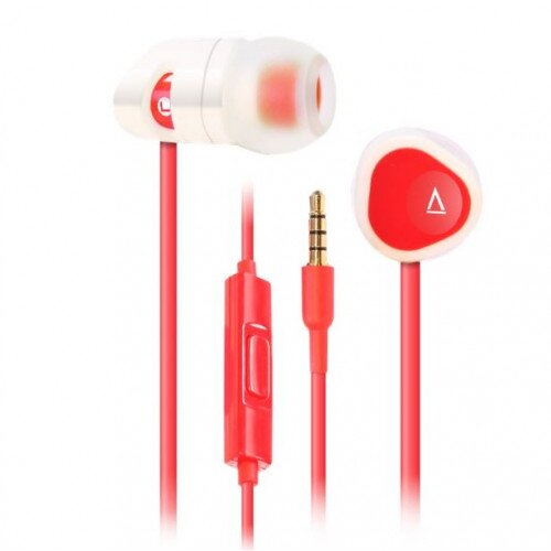 Creative Labs MA200 Noise-Isolating In-Ear Headphones - Red/White