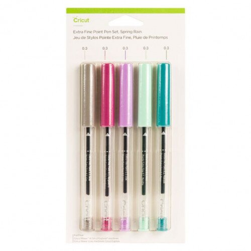 Cricut Extra Fine Point Pen Set, Spring Rain (5 ct)