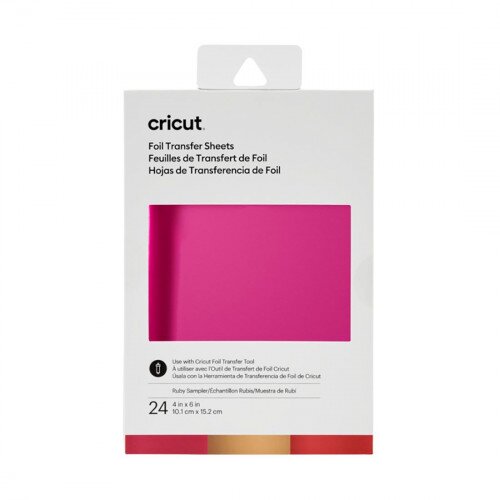 Cricut Foil Transfer Sheets Sampler, Ruby (24 ct)