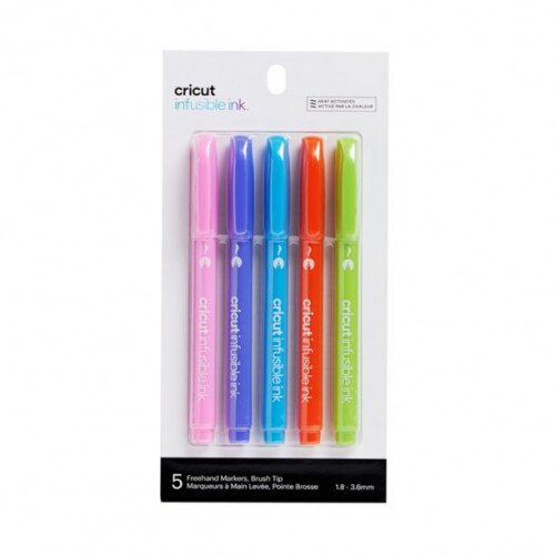 Cricut Infusible Ink Freehand Markers, Brush Tip, Tropical (5 ct)