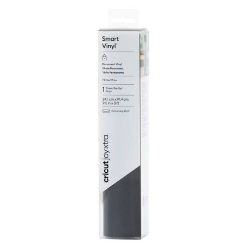 Cricut Joy Xtra Smart Vinyl Permanent (3 ft) Roll for Crafts - Black