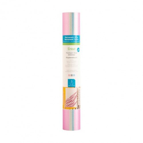 Cricut Premium Vinyl Shimmer Sampler, Cotton Candy Permanent