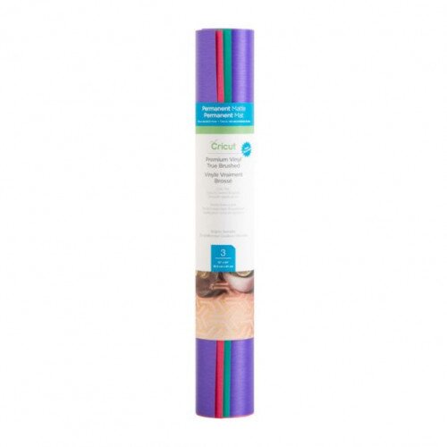 Cricut Premium Vinyl True Brushed Sampler, Brights Permanent