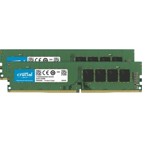 Crucial 16GB Kit (2 x 8GB) DDR4-2666 UDIMM - CT2K8G4DFS8266 Memory