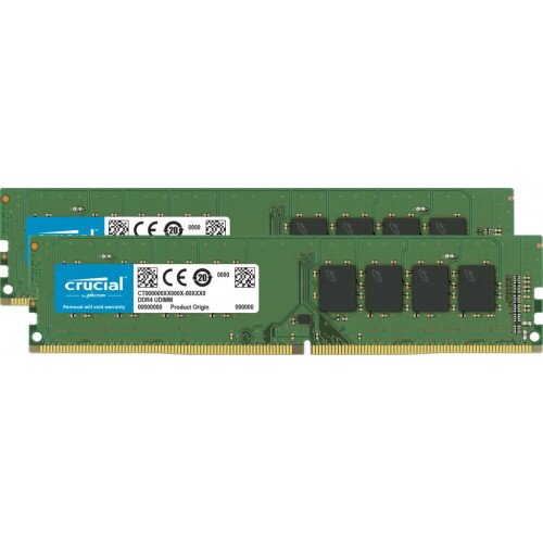 Crucial 32GB (2 x 16GB) DDR4-2666 UDIMM Memory