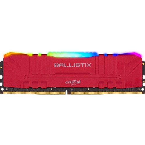 Crucial Ballistix RGB 8GB (2x4GB) DDR4-3600 Desktop Gaming Memory - Red