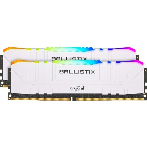 Crucial Ballistix RGB 32GB Kit (2 x 16GB) DDR4-3000 Desktop Gaming Memory - White