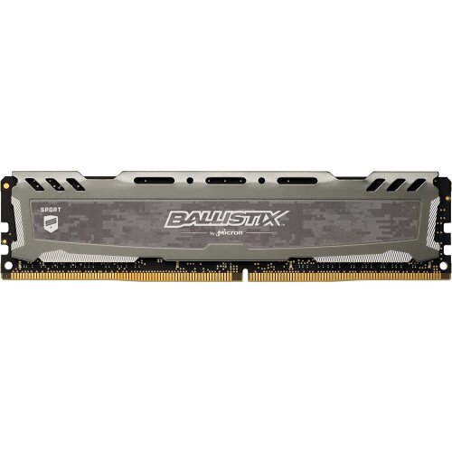 Crucial Ballistix Sport LT 16GB DDR4-2400 UDIMM Memory - Gray