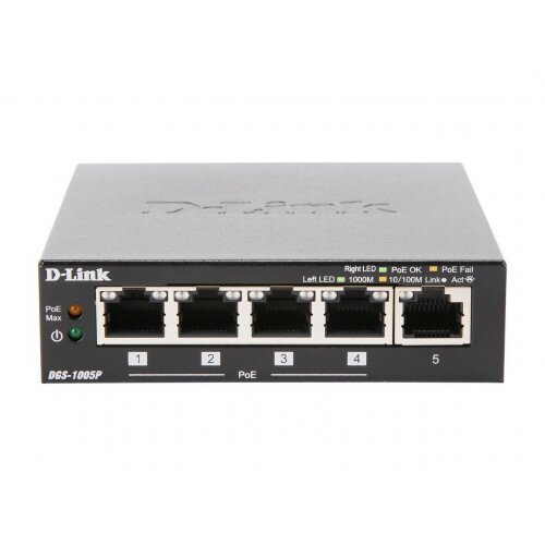 D-Link 5-Port Gigabit Desktop Switch with 4 PoE Ports