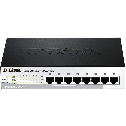 D-Link 8-Port Fast Ethernet PoE Smart Managed Switch