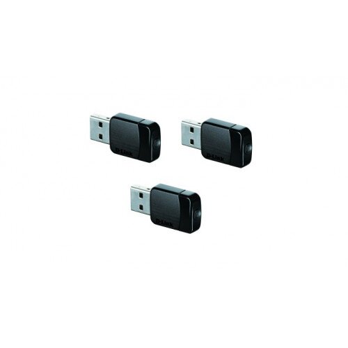 D-Link Wireless AC Dual Band USB Adapter (3-Pack)