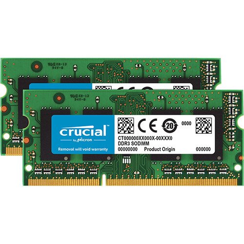 Crucial 8GB Kit (2 x 4GB) DDR3L-1866 SODIMM Memory for Mac