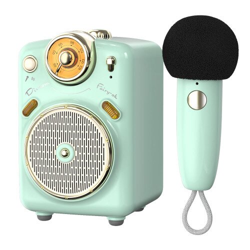 Divoom Fairy-OK Retro Mini Karaoke Speaker - Green