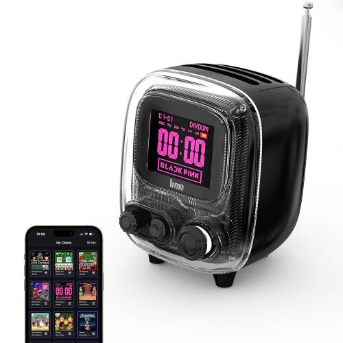 Divoom Tiivoo-2 Photo Album & Bluetooth Speaker - Black