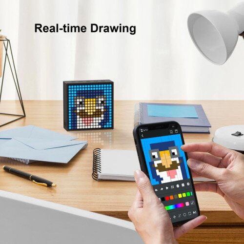 Shop Divoom Timebox-Evo Pixel Art Speaker 16x16 DIY LED Display Alarm ...