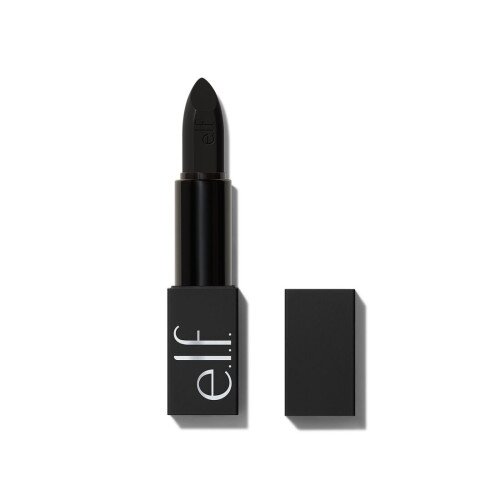 e.l.f. Cosmetics O FACE Satin Lipstick - All Night - Black
