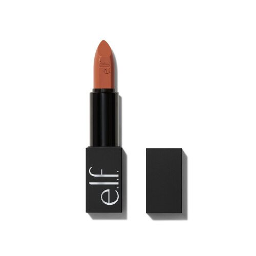 e.l.f. Cosmetics O FACE Satin Lipstick - Limitless - Medium Caramel Brown