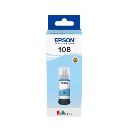 Epson 108 EcoTank Ink Bottle - Light Cyan
