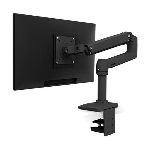 Ergotron LX Desk Monitor Arm - 2-Piece Clamp - Black