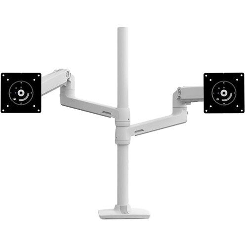 Ergotron LX Dual Stacking Arm Tall Pole - White
