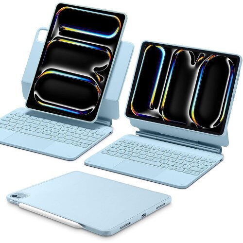ESR Rebound Magnetic Keyboard Case 360 - iPad Pro 11” (2024) - US Layout - Blue