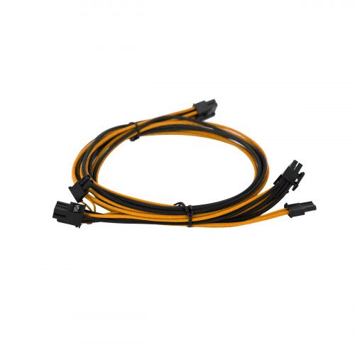 EVGA 750-850 G2/G3/GP/P2/T2 Power Supply Cable Set (Individually Sleeved) - Orange/Black