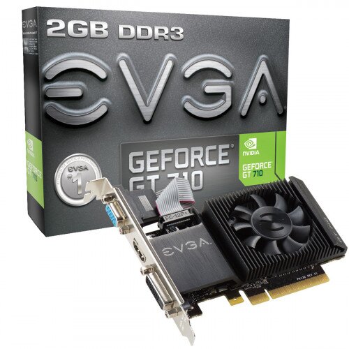 EVGA GeForce GT 710 2GB (Single Slot, Low Profile) Graphics Card