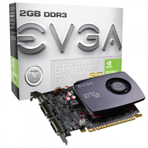 EVGA GeForce GT 740 2GB Superclocked (Single Slot) Graphics Card
