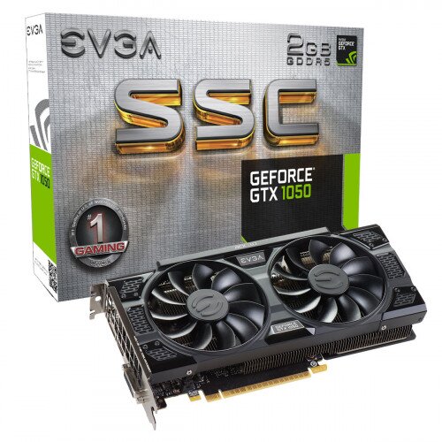 EVGA GeForce GTX 1050 SSC Gaming, 2GB GDDR5, ACX 3.0 Graphics Card