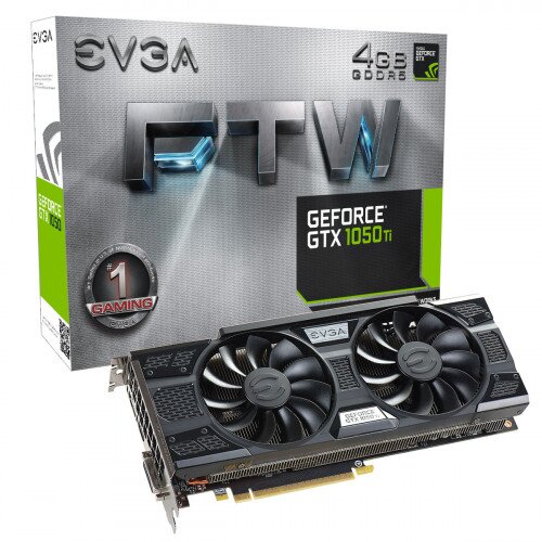 EVGA GeForce GTX 1050 Ti FTW Gaming, 4GB GDDR5, ACX 3.0 Graphics Card