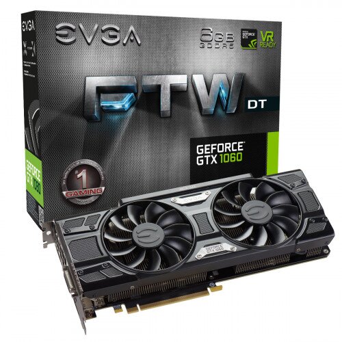 EVGA GeForce GTX 1060 FTW+ DT Gaming, 6GB GDDR5, ACX 3.0 & LED Graphics Card