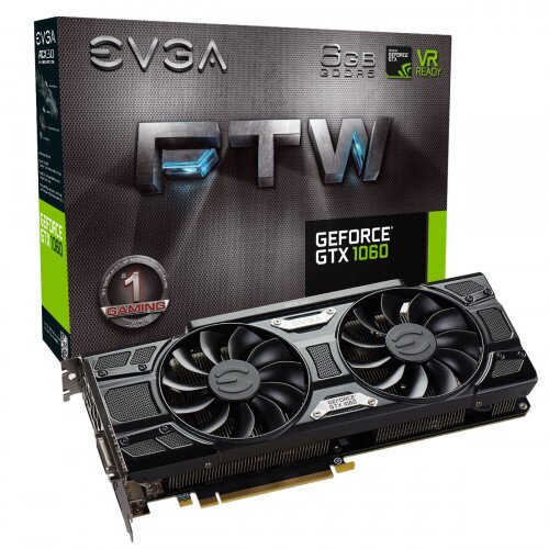EVGA GeForce GTX 1060 FTW Gaming, 6GB GDDR5, ACX 3.0 & LED Graphics Card