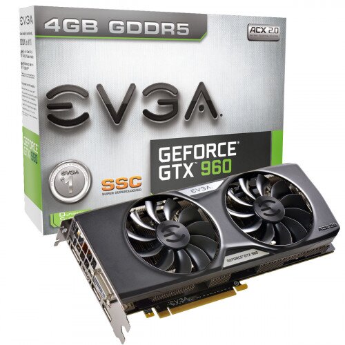 EVGA GeForce GTX 960 4GB SSC GAMING ACX 2.0+ Graphics Card