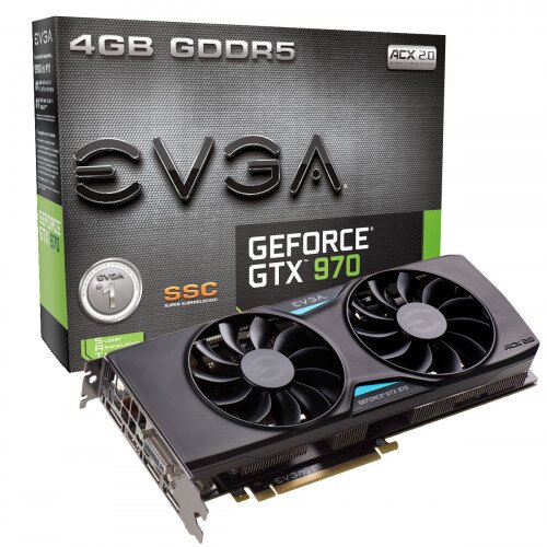 EVGA GeForce GTX 970 SSC GAMING ACX 2.0+ Graphics Card