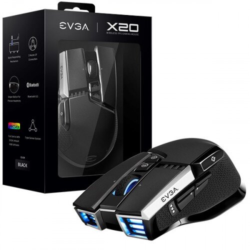 EVGA X20 Wireless Gaming Mouse - Black