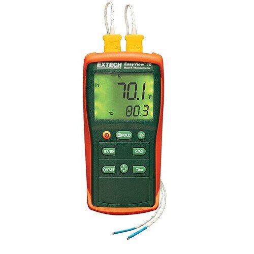 Extech EA10 EasyView Dual Input Thermometer