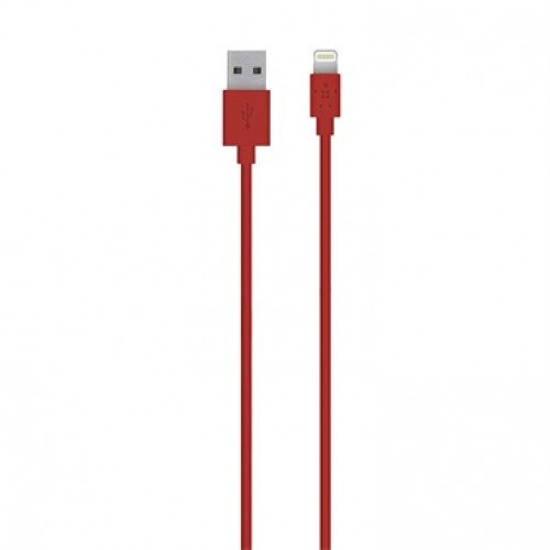 Belkin MIXIT Lightning to USB ChargeSync Cable - Red - 4.0 - Feet