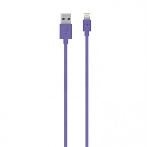 Belkin MIXIT Lightning to USB ChargeSync Cable - Purple - 4.0 - Feet