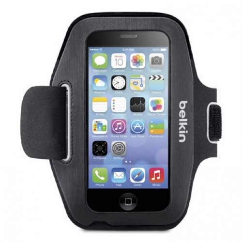 Belkin Sport-Fit Armband for iPhone 5/5s/5c and iPhone SE - Blacktop/Overcast