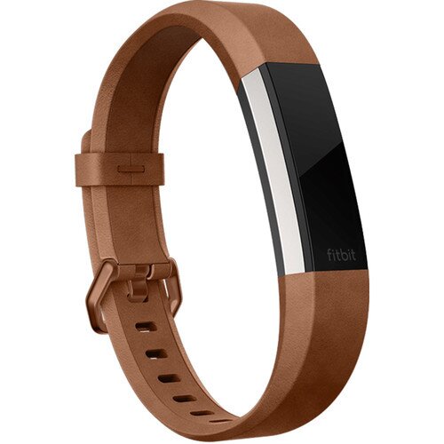 Fitbit Alta HR & Alta Leather Band - Brown - Large