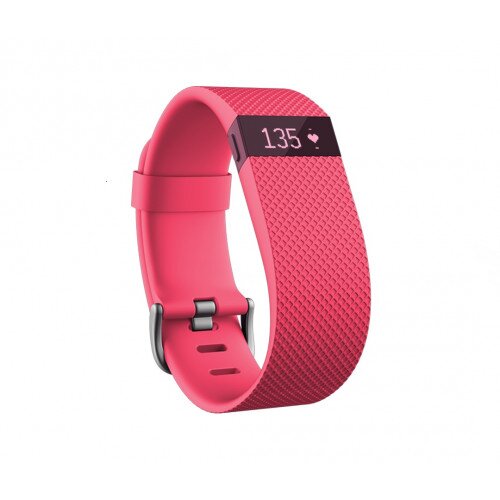 Fitbit Charge HR Heart Rate and Activity Tracker + Sleep Wristband - Pink - Small