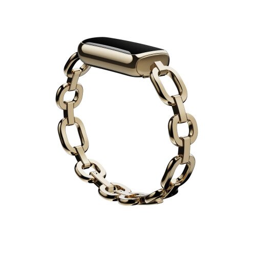 Fitbit Gorjana for Luxe Parker Link Accessories Bracelet - Soft Gold Stainless Steel