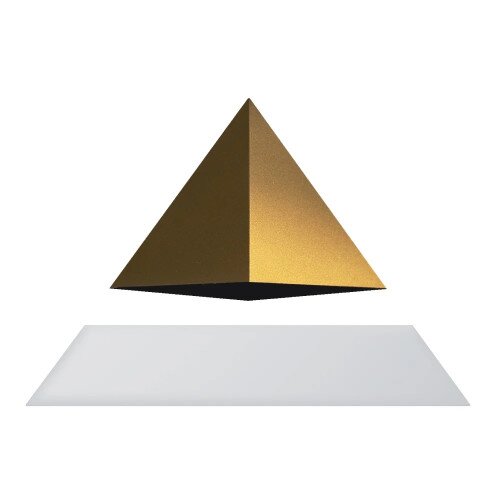 Flyte Py Levitating Pyramid - Gold - White