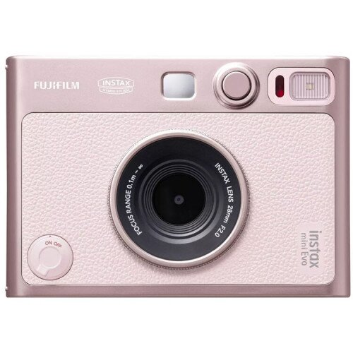 Fujifilm Instax Mini Evo Hybrid Instant Camera - Gentle Rose