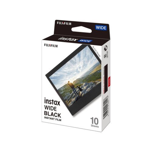Fujifilm Instax Wide Instant Film - Black Border - 10 Sheets