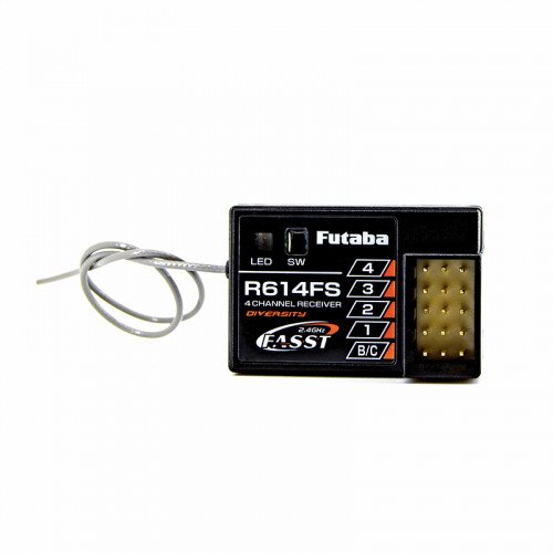 Futaba R614FS- FASST 2.4 GHz System 4-Channel Receiver