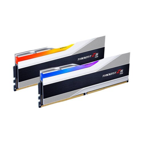 G.Skill Trident Z5 RGB DDR5-6000 CL36-36-36-96 1.35V 32GB (2x16GB) Intel XMP 3.0 / AMD EXPO Desktop Memory - Matte Silver