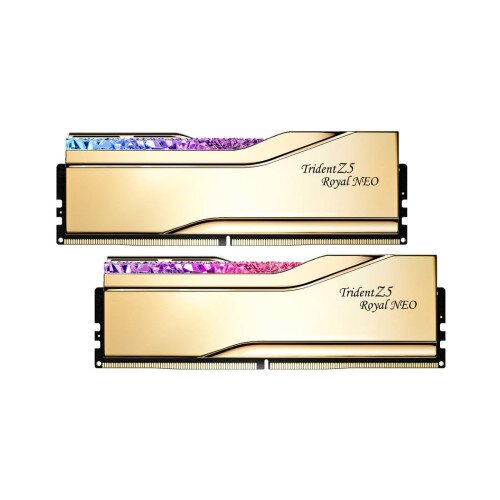 G.Skill Trident Z5 Royal Neo Up to DDR5-6000 CL30-36-36-96 1.35V 96GB (2x48GB) Intel XMP / AMD EXPO Memory - Gold
