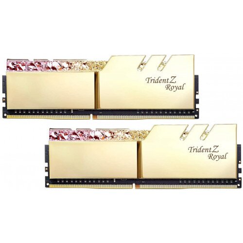 G.Skill Trident Z Royal DDR4-3600MHz CL18-22-22-42 1.35V Memory - 16GB (2x8GB) - Gold